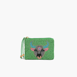 Bolso de Monedas con Cuentas y Lentejuelas de Fútbol, Mini Bolso de Moda Hecho a Mano para Tarjetas y Artículos Pequeños - Product Image 1