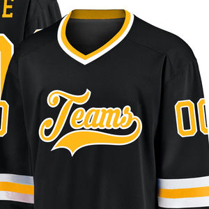 Vêtements de hockey sur glace rétro réversibles 100% polyester respirant à séchage rapide, personnalisables, de haute qualité, à impression numérique, pour équipe, vente en gros, pas cher - Product Image 6