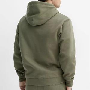 Premium 300gsm 100% Cotton Fleece Zip-up Hoodie Men Regular Fit Solid Custom Printed OEM Blank Streetwear Plain Vintage Winter - Product Image 2