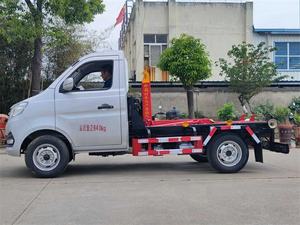 รถยกขยะแบบมีตะขอเกี่ยว3M3รถบรรทุกขยะขนาดเล็กรถขนขยะแบบม้วนเล็ก - Product Image 4