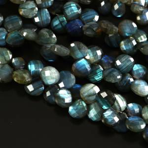 Cuentas redondas lisas de labradorita brillante, cuentas de piedras preciosas de labradorita natural, tamaño de 5-7 mm, hebra completa de 16 pulgadas para la fabricación de joyas. - Product Image 3