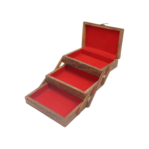 Jardinera Moderna de Madera Natural para Mesa, para Uso en Interiores y Exteriores, de Horticlub - Product Image 3