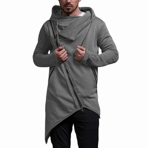 High Quality Men Double Side <b>Zip</b> Long Neoprene <b>Hoodies</b> & Sweatshirts for Men's Hot Style Made With High Quality Fleece - Product Image 2