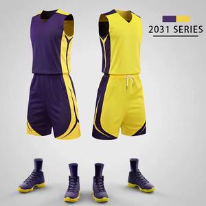 OEM Custom Sublimation Reversible <b>Basketball</b> <b>Jersey</b> Uniform Set Sports Wear Clothes for Men <b>Kids</b> Youth Automated Cutting - Product Image 5