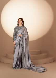 Dernier modèle de sari en soie et coton modal pour femmes, fournisseur et exportateur indien, nouveau modèle de robe pour les fêtes de mariage et les adultes - Product Image 4