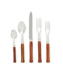 Couverts design moderne de qualité créative avec manche en bois ensemble de couverts en acier inoxydable pour ustensiles de cuisine ensemble de couverts - Product Image 3