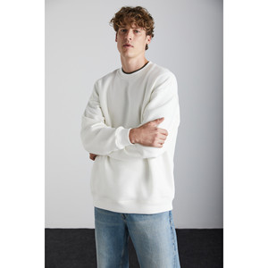 Sweat-shirt à col rond en coton biologique ultra doux pour homme GRIMELANGE Stephan, coupe ample - Product Image 2
