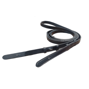 Riendas de montar inglesas clásicas y duraderas Hebilla de cuero plana negra Color personalizable Tamaño A + Tachuela ecuestre de calidad certificada - Product Image 1