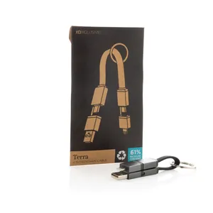 Cable USB Ecológico 4 en 1 de 60W, Gadget Sostenible, Categoría de Productos Promocionales - Product Image 6