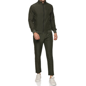 Traje moderno para sesiones de fitness diario casual o ropa de gimnasio forma fuerte ajuste de dos piezas hombres chándal prendas de vestir exteriores - Product Image 3