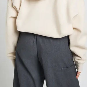 Sweat-shirt pour femme décontracté à prix d'usine, coupe confortable, service OEM, prix bas, design avec logo personnalisé, manches longues - Product Image 4