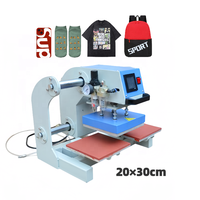 Presse à Chaud Pneumatique Double Station 20x30cm Automatique pour Transfert Thermique de Logos sur T-shirts, Impression DTF et Sublimation