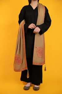 Hot Selling Handmade Elegant Thick Warm Women's Winter Pashmina <b>Shawl</b> Knitted Head <b>Wraps</b> Long Solid Silk Ethnic - Product Image 2