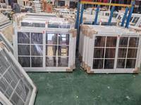 Ventanas Corredizas de PVC de Estilo Colonial Clásico, Diseño Europeo con Rejilla, Nueva Construcción, en Venta