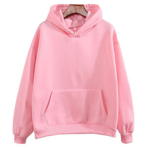 Sudadera con capucha de lana de algodón pesado de invierno informal para mujer, Sudadera con capucha y logotipo personalizado al por mayor, tejido de punto, temporada primavera - Product Image 2