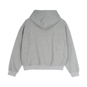 Sweat à capuche réversible double couche personnalisé, doublure en flanelle à carreaux, fermeture éclair, coton épais, streetwear, veste réversible à fermeture éclair - Product Image 3