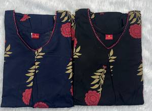 ชุดเซ็ตผ้าฝ้ายลายดอกไม้สีดำแบบใหม่สำหรับผู้หญิง ชุดเซ็ตสำหรับใส่ไปชายหาด - Product Image 1