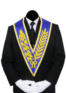 ปลอกคอผ้ากำมะหยี่ปักลายสัญลักษณ์เมสันแบบกำหนดเอง สำหรับฟรีเมสัน - คุณภาพสูง เป็นมิตรกับสิ่งแวดล้อม ปรับแต่งสีและโลโก้ได้ - Product Image 3