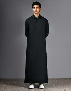 2024 haute qualité Daffah Thobe pour garçons fabricant de vêtements de luxe moderne Koweït Style brodé hommes islamique Thobes Jubbah - Product Image 2