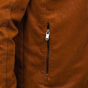 OEM personalizable a granel cantidad de hombres de cuero chaquetas Retro Vintage Street Wear motocicleta Hombres Elegantes chaquetas de cuero Retro - Product Image 6