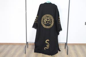 Caftan turc 100% coton colorant naturel Long Cap noir robe de chambre maison hôtel Spa plage bonne qualité grande taille meilleur prix - Product Image 2
