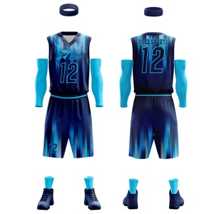 Custom Sleeveless 100% Polyester Basketball Jersey Breathable Dry Uniforms Sets for Summer Plus Size Design - Product Image 3