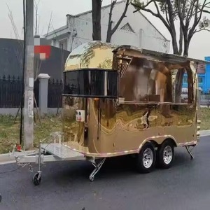 מכירה חמה 12ft מסחרי נייד עגלת משאית מצויד במלואו מזון מהיר מזון למכירה עבור טנדרים רחוב - Product Image 1