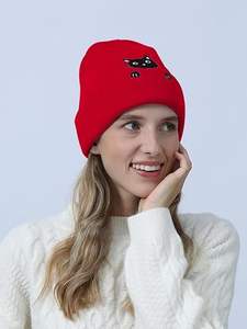 Gorro de Lana/Algodón Transpirable e Impermeable con Diseño Jacquard Unisex para Adultos, Servicio OEM, Venta al por Mayor, Personalizado con Imagen, Alta Calidad, Nuevo Diseño 2025 - Product Image 2