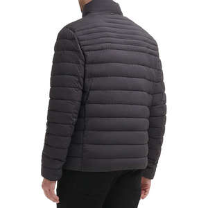 Chaqueta de Hombre con Cuello Alto, Acolchada, de Primera Calidad, 100% Poliéster, Manga Larga, Cierre Frontal, Bolsillos, Talla Grande, para Exteriores - Product Image 2