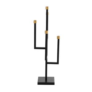 Elegant Antique Finish Metal <b>Candle</b> Holder Decorative Iron Table Stand Luxury Tabletop Accent for Home and Office Decor - Product Image 3