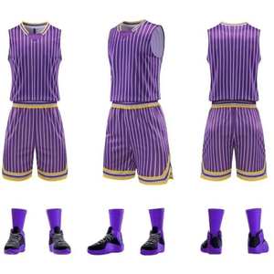 Conjunto de Uniforme de Baloncesto Profesional Personalizado con Logotipo para Hombre, Diseño de Nombre de Equipo, Impresión a Color, Uniforme de Baloncesto, Ropa de Entrenamiento - Product Image 2