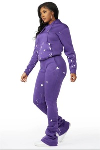 Chándal de mujer transpirable personalizado de alta calidad 100% algodón con logotipo personalizado OEM para niñas moda para invierno - Product Image 3