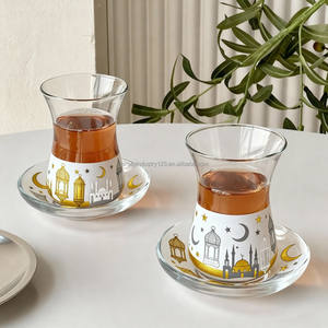 Juego de Tazas de Té Ramadán Kareem, Juego de Tazas de Té y Tetera de Estilo Árabe, Juego de Vasos Festivos - Product Image 3