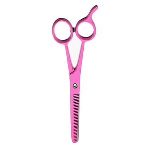 Dark Pink 6.5\" Stainless Steel Barber <b>Hair</b> <b>Thinning</b> <b>Scissors</b> Durable Sharp Blades <b>for</b> Beauty Use - Product Image 5