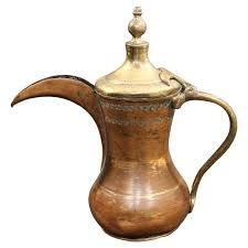 <b>Arabic</b> Brass Metal Turkish Dallah Coffee Pot - Product Image 6