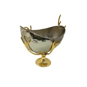 Bol de forme ronde en laiton pour la décoration intérieure et le dessus de table pour stocker des fruits plus gros disponibles en pièces à vendre - Product Image 1