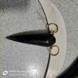 Colgantes de Cuerno de Búfalo Natural al por Mayor, con Tapa de Latón, Estilo Boho Tribal, Corazón Multicolor, Dijes para Fabricación de Joyería - Product Image 3