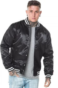 Chaqueta de Satén con Capucha para Hombre, Diseño 2025, de la Mejor Calidad, Ligera, para Invierno, Transpirable, Resistente al Viento, con Impresión Frontal Personalizada, OEM - Product Image 4