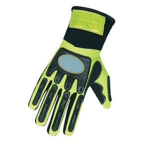 ถุงมือหนังสังเคราะห์สีส้มเพื่อความปลอดภัยในอุตสาหกรรมถุงมือหนัง - Product Image 2