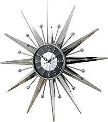 VINTAGE Selling Iron <b>Clock</b> Wall <b>Art</b> Hotel Home Office Bedroom Handmade Decorative Geometric Floral Design Luxury Metal Wall - Product Image 3