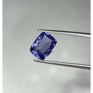 พลอยแทนซาไนต์ทรงคุชชั่นสีน้ำเงินธรรมชาติ สวยงาม เหมาะสำหรับการฝังทำเครื่องประดับชั้นดี มีจำหน่ายในราคาขายส่ง - Product Image 5