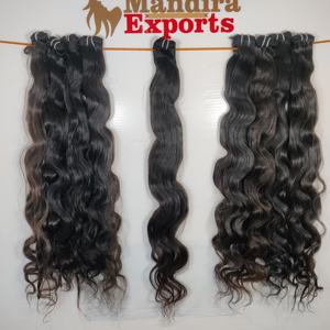 Extensiones de templo indio alineadas con cutícula de cabello humano Bodywave negro Virgen sin procesar estilo de onda natural del templo - Product Image 6