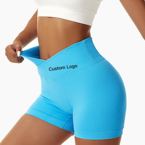 Shorts de yoga les plus populaires pour femmes, vêtements décontractés, shorts de yoga confortables et respirants pour femmes avec couleur et taille personnalisées - Product Image 2