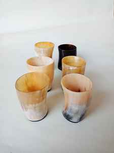 Copa de cuerno de venta clásica para beber cerveza, copa de vino, bebidas de café y agua con acabado de la India - Product Image 3