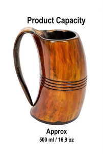 Taza de cuerno para beber vikingo de tamaño personalizado al por mayor diseño Natural mango pulido estilo Animal decoración del hogar artesanías naturales - Product Image 4
