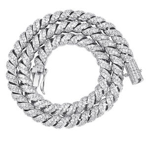 Collar de cadena unisex clásico con soporte para colgante en material plateado - Product Image 2