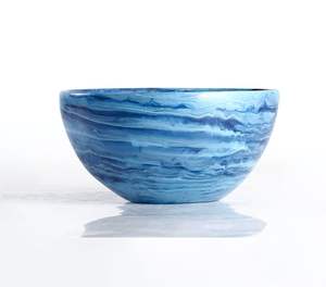 Bol de service en résine de style antique unique fait à la main pour cuisine et salle à manger bols de service en résine de forme ronde - Product Image 1