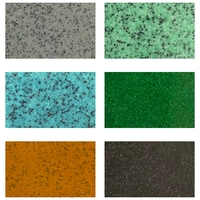 Produits de revêtement de sol auto-nivelants en résine époxy marbrée avec sable coloré pour sols en béton pour l'intérieur de la maison