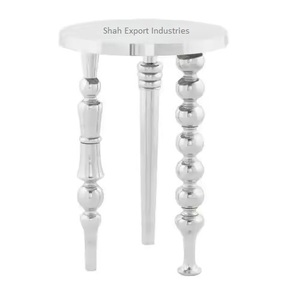 โต๊ะกลางทำจากอลูมิเนียมงานแฮนด์เมดโต๊ะข้างชุบนิกเกิลสำหรับตกแต่งบ้านโรงแรมห้องนั่งเล่น - Product Image 4