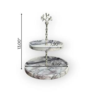 Soporte de madera y resina para pasteles, elegante soporte decorativo para postres para bodas, fiestas de cumpleaños y uso moderno en la cocina del hogar de la India - Product Image 3